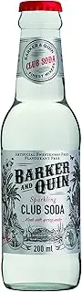 Barker & Quin Club Soda Mixer Bottle, 200 ml (Pack Of 24)