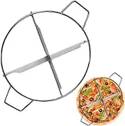 Pie Slicer - 5cm Double Sided Cake Portion Marker with Ergonomic Handle | Stainless Steel 4/9/10 Pie and Cake Marker | Grid Divider Tool for Slices Equal Portions