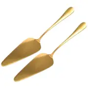 Golden Cake Pie Server, Wedding Cake and Server Set,2 Pieces V7G89659