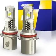 AUTOONE HB5/9007 Fog Light Bulbs, White 6000K 26,000LM with Cooling Fan, HB5 Powersport Fog Lamp, IP68 Waterproof, Quick Installation, Pack of 2