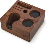 54Mm Espresso Tamping Station V3 Walnut Portafilter Holder Espresso Organizer fo