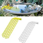 Floating Bee Ladder 2 Pack Foldable Floating Bee Waterer Adjustable, Butterfly Water Stations,Bee Baths Bee Cups Use for Garden Outdoors Anti Drop Bee Waterer and Butterfly Water Stations for Garden