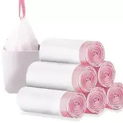 8 Gallon Plastic Trash Bags 120 Count Black Drawstring Thick Garbage Bags for...