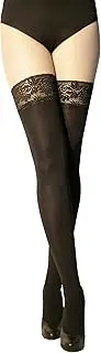 [MARILYN] Opaque hold-up microfibre stockings with 8 cm silicone adhesive tape tip, 40 denier