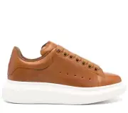 ALEXANDER McQUEEN TUSCAN LEATHER OVERSIZED SNEAKERS WOMEN SHOES 811362WHABB2736