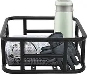 Metal Cycling Pannier Holder, Back-Mounted Cycle Crate - Cycle Luggage Holder | Large Capacity Rear Basket for Electric Bike, Heavy Duty Cycle Cargo Bracket Carrier for Men and Women