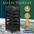 6 Tier Beauty Salon Trolley Hairdresser Rolling Storage Tray Drawer Cart Spa