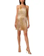Liv Foster Amelia Beaded Fringe Mini Dress