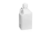 Scribner 5 Gallon (18.9L) Square Utility Jug White 9.5" x 9.5" x 21"
