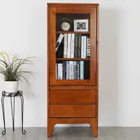 在飛比找蝦皮商城優惠-Homelike 克林實木高置物櫃(柚木) 收納櫃 書櫃 專