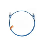 50Pcs Cat 6 Ultra Thin Lszh Ethernet Network Cable Blue