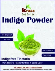 300 g (3 pack of 100 g) Kvaas Natural Indigo Powder for Hair and Beard