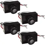 4x Photocell Thermal Type Light Sensors Dusk to Dawn Wire-in Switch Control