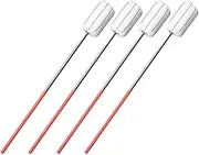 lasenersm 4 Pieces Fire Cupping Stick Metal Vacuum Cupping Rod Cupping Ignition Rod Vacuum Cupping Torch Fire Cupping Torch Fire Supplies with Handle, Red