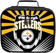 NORTHWEST NFL Pittsburgh Steelers Soft-Sided Insulated Lunch Box, Team Colors, Lightning