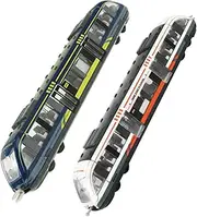 Vaguelly 2pcs Toddler Electric Train Toys Set Boys' Train Toy for Boys and Girls Brightly Small for and Girls Birthday for and