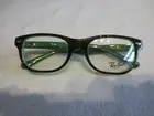 Ray Ban Junior black / green glasses frames. RB 1555 3665. With case.