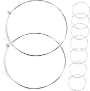 CORHAD 10pcs Acoustic Guitar Strings Steel E-1st Strings Set Individual Bronze for