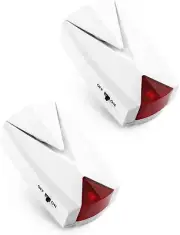 Power Failure Alarm, 2 Pack, 118 Db Loud Siren with LED Light, 110V to 220V, Off