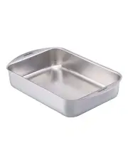 [Essteele] Clad Ovenware Large Rectangular Roasting Pan in Stainless Steel