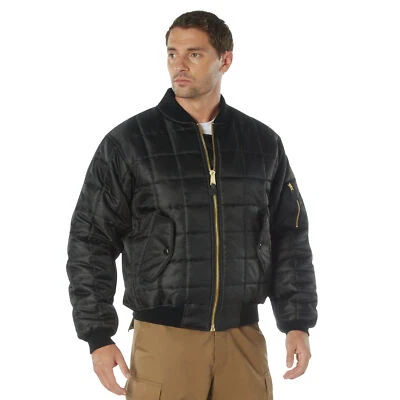Rothco Quilted MA-1 Flight Jacket – Classic Military Bomber Style Coat