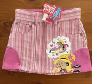Paul Frank Small Paul Size 2 Cotton Skirt With Belt Loops. Brand New With Tags.