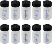 napkery 10 Pack Paint Touch Up Bottles with Brush, 2 Oz, Plastic, Reusable, Slim Neck Bottle, Touch-up Painting, Bottle