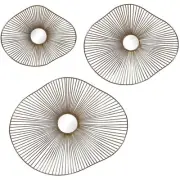 Uttermost 04182 Avarie 25 X 21 inch Metal Wall Art, Set of 3