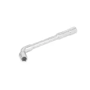 8mm 5/16-inch Socket Metal L Shaped Double Ended Hex Spanner Wrench Silver Tone
