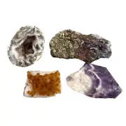 Natural Agate Druze Sparkling Crystal Geodes Amethyst Citrine Peacock Ore