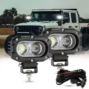 Aubxeam 4In LED Offroad Lights, 60W LED Driving Pod Lights Super Flood Beam 2...