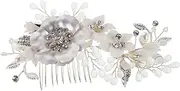 Ipetboom Bridal Hair Comb: Wedding Hairpiece For Bride - Rhinestone Side Comb - Decorative Hair Accessories For Women Brides And Bridesmaids