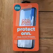 Protect Onn. Glass screen protector IPhone 12 Mini (2020) 5.4 Screen iPhone New