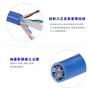 網路線(RJ45) 網路線 20m長 一體成型 CAT5 (2.8折)