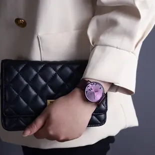 COACH | 經典時尚大C LOGO米蘭帶手錶 / 紫 CO14503823