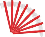 Healeved False Brush Set 8pcs Dentures Cleaner Brush Soft Bristles for Daily Use