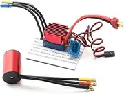 LAPOOH S2440 2440 Brushless Motor 4600KV 35A Brushless ESC Electric Speed Controller Replacement for HSP 1/16 1/18 RC Truck