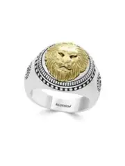 Brand new EFFY Gento Lion 925 Sterling Silver Ring Band Size 10