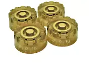 Knurled Guitar Speed Control Knobs Volume Tone Les Paul Metric Gold