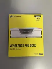 NEW CORSAIR Vengeance RGB 32GB (2x16GB) DDR5-6400 RAM White CMH32GX5M2B6400C36W