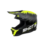 Furious Versus Neon Yellow Matt Offroad Helmet
