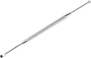 HELLOYOUNG 1 Pc Earpick Double-Ended Stainless Steel Spiral Ear Pick Spoon Ear Wax Removal Cleaning Tool Health Care Tool Other (Wellness & Relaxation) (Silver)