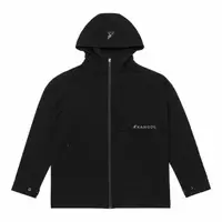 在飛比找PChome24h購物優惠-KANGOL 外套 黑灰LOGO 風衣連帽外套 622514