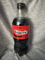 Share a Coke with Valerie 2025 Personalized Gift Coca~Cola Bottle 20oz Zero