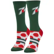 Cool Socks 7UP Big Dots Fun Print Novelty Crew Socks for Men & Women