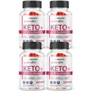 Keto+ ACV Pure Slim, Support Metabolism Gummies-4 Bottles