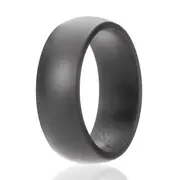Silicone Wedding Ring - Grey by ROQ for Men - 11 mm Ring