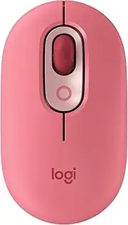 Logitech POP Mouse, Wireless Mouse with Customizable Emojis, SilentTouch Technology, Precision/Speed Scroll, Compact Design, Bluetooth, Multi-Device, OS Compatible - Heartbreaker Rose