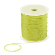 1mm Nylon Satin Cord 305 Yards Bracelet String Beading Thread, Apple Green
