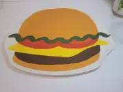 Target Hamburger Shaped/Printed BBQ Serving Platter | July 4th | Krabby Patty